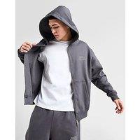 Unlike Humans Bubble Zip Through Hoodie - Grey - Mens