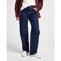 Unlike Humans Mid-Rise Loose Jeans - Blue - Womens