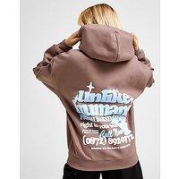 Unlike Humans Fresh Overhead Hoodie - Brown - Womens