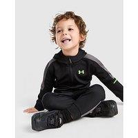 Under Armour Poly Colour Block 1/4 Zip Tracksuit Infant - Black