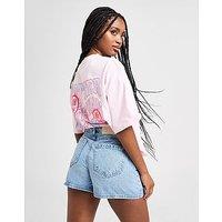 Unlike Humans High-Rise Mom Shorts - blue - Womens