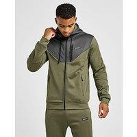 McKenzie Hitch Poly Full Zip Hoodie - Green - Mens