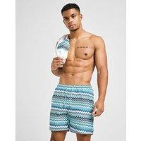 Belier Zag Swim Shorts - Blue - Mens