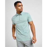 Belier Zipped Polo Shirt - Blue - Mens