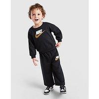 Nike Club Chenille Crew Tracksuit Infant - Black