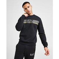 EA7 Emporio Armani Dot Graphic Crew Sweatshirt - Black - Mens