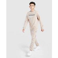 McKenzie Casson Fleece Crew Tracksuit Junior - Brown - Kids