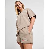 Unlike Humans Wave Shorts - Brown - Womens