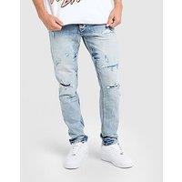 Supply & Demand Omar Slim Ripped Jeans - Blue - Mens