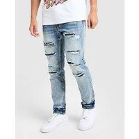 Supply & Demand Paze Slim Ripped Jeans - Blue - Mens