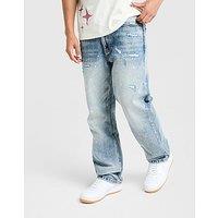 Supply & Demand Etch Relaxed Ripped Jeans - Blue - Mens