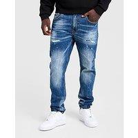 Supply & Demand Blot Slim Ripped Jeans - Blue - Mens