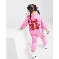 Pink Soda Sport Girls' Bow Crew Tracksuit Infant - Pink