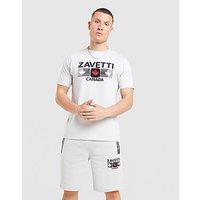 Zavetti Canada Cirico T-Shirt/Shorts Set - Grey - Mens