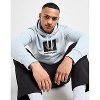 Fred Perry Logo Overhead Hoodie - Sky Blue - Mens