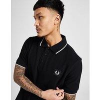 Fred Perry Badge Polo Shirt - Black - Mens