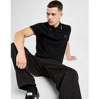 Fred Perry Twin Tipped Polo Shirt - Black - Mens