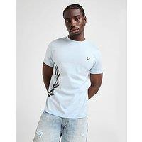 Fred Perry Oversized Laurel Wreath T-Shirt - Blue - Mens