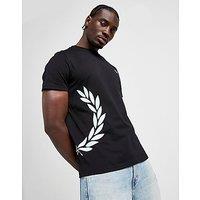 Fred Perry Oversized Laurel Wreath T-Shirt - Black - Mens