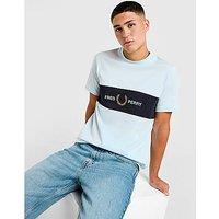 Fred Perry Cut & Sew T-Shirt - Blue - Mens
