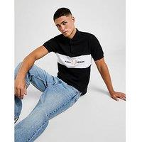 Fred Perry Cut & Sew Polo Shirt - Black - Mens