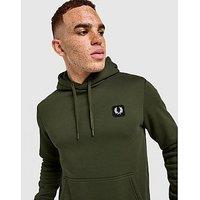 Fred Perry Badge Overhead Hoodie - Green - Mens