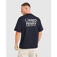 Fred Perry Relaxed Back Graphic T-Shirt - Blue - Mens