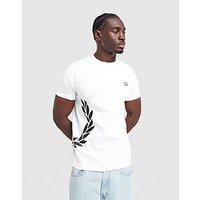 Fred Perry Side Logo T-Shirt - White - Mens