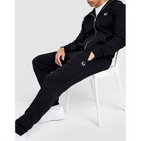 Fred Perry Badge Cuffed Joggers - Black - Mens