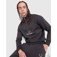 Fred Perry Original Stack 1/2 Zip Sweatshirt - Grey - Mens