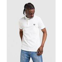 Fred Perry Twin Tipped Polo Shirt - White - Mens