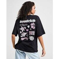 Hoodrich Jewel Boyfriend T-Shirt - Black - Womens