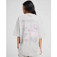 Hoodrich Jewel Boyfriend T-Shirt - Grey - Womens