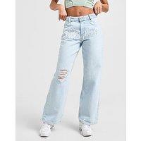 Hoodrich Front Script Jeans - Blue - Womens