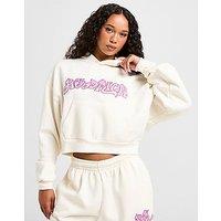 Hoodrich Lucky Cropped Hoodie - White - Womens