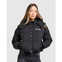 Hoodrich Hugo Cropped Puffer Jacket - Black - Womens
