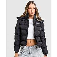 Hoodrich Glarus Slim Puffer Jacket - Black - Womens