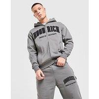 Hoodrich Cursed Full Zip Hoodie - Grey - Mens