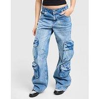 Hoodrich Token Cargo Denim Jeans - Blue - Womens
