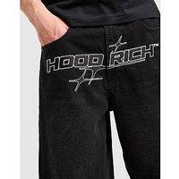 Hoodrich Ryder Crotch Denim Shorts - Black - Mens