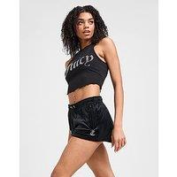 JUICY COUTURE Diamante JC Logo Shorts - Black - Womens
