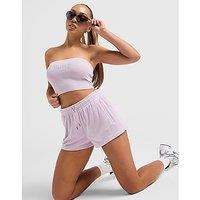 JUICY COUTURE Diamante JC Logo Shorts - Purple - Womens