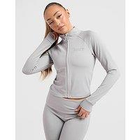 JUICY COUTURE Diamante Fit Full Zip Top - Grey - Womens