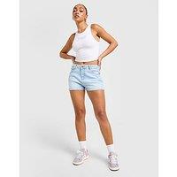 JUICY COUTURE Diamante Logo Denim Shorts - Blue - Womens