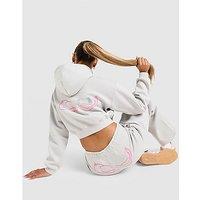 JUICY COUTURE Y2K Diamante Fleece Hoodie - Grey - Womens