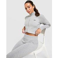 JUICY COUTURE Knit Full Zip Track Top - Grey - Womens