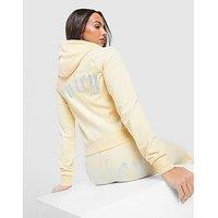JUICY COUTURE Logo Diamante Hoodie - Yellow - Womens