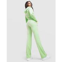 JUICY COUTURE Script Diamante Heart Track Pants - Green - Womens