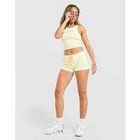 JUICY COUTURE Rib Diamante Tank Top - Yellow - Womens