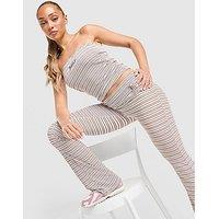 JUICY COUTURE Stripe Logo Bandeau Top - Pink - Womens